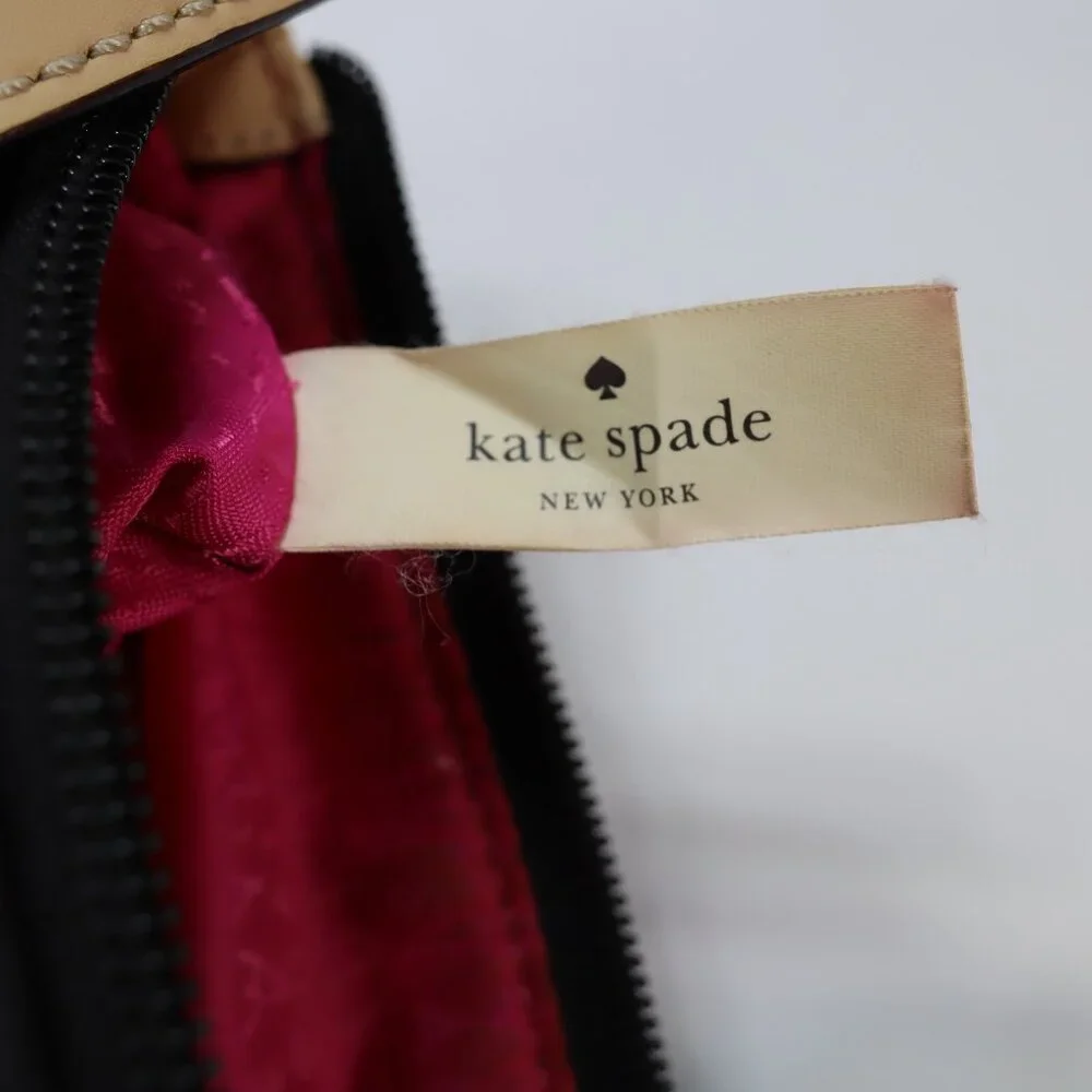 Kate Spade New York Kennedy Park Tess Crossbody Bag‎ Purse Black Nylon Leather